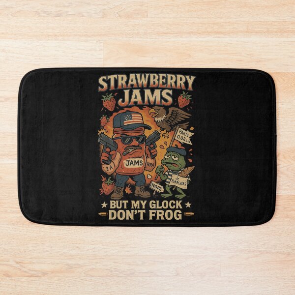 Item preview, “Strawberry Jams but my Glock don't frog” designed and sold by Bertoni-Lee.