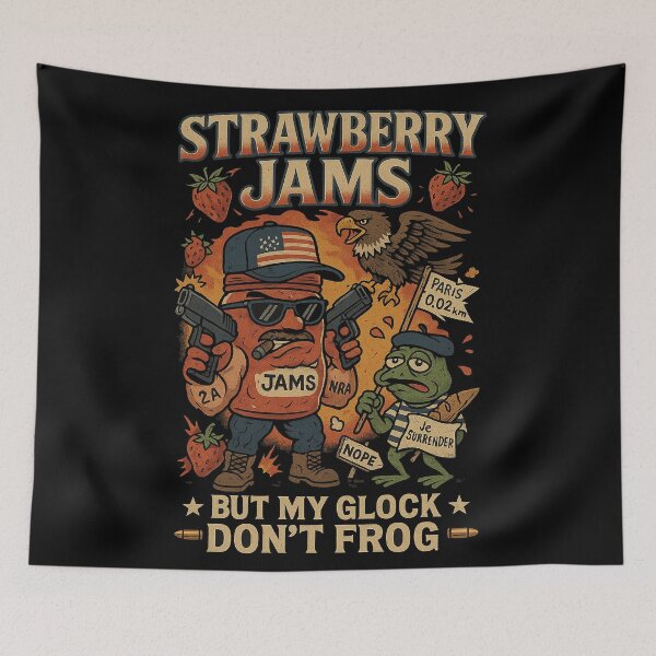 Item preview, “Strawberry Jams but my Glock don't frog” designed and sold by Bertoni-Lee.