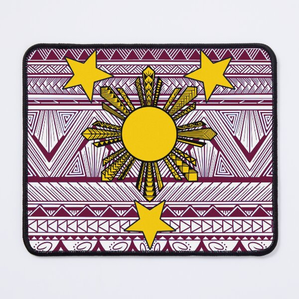 Item preview, Maroon Tribal Pattern with Filipino Sun and Stars designed and sold by Steeb757.