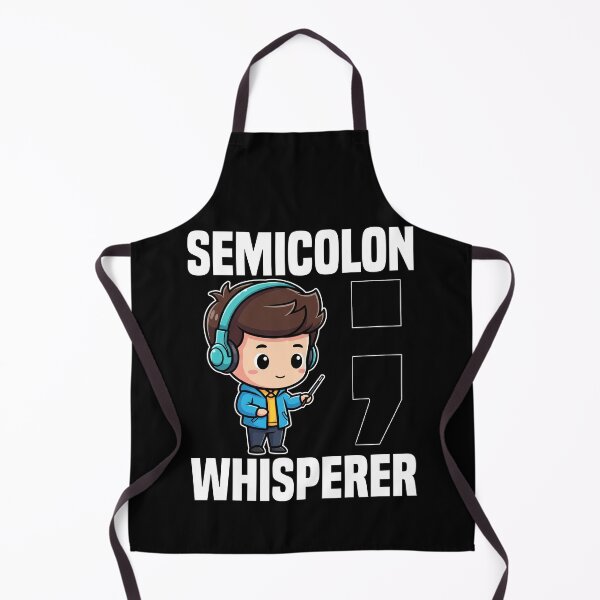 Item preview, SEMI COLON WHISPERER - PROGRAMMER GIFT designed and sold by KEF Custom.