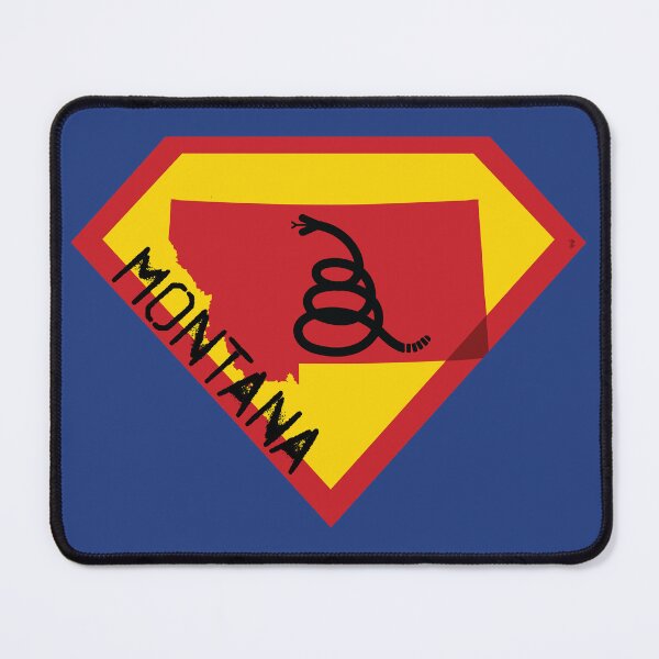 Item preview, MONTANAN SHIELD - Freedom Is The Superpower - Modern Gadsden Snake Flag - Dont Tread On Me SUPERHERO MONTANA spellout design designed and sold by pelagio.