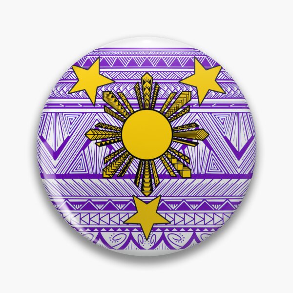 Item preview, Purple Tribal Pattern with Filipino Sun and Stars designed and sold by Steeb757.