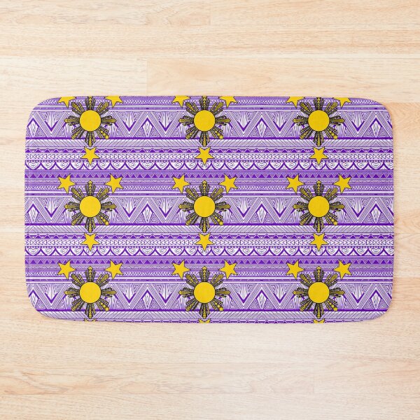 Item preview, Purple Tribal Pattern with Filipino Sun and Stars designed and sold by Steeb757.