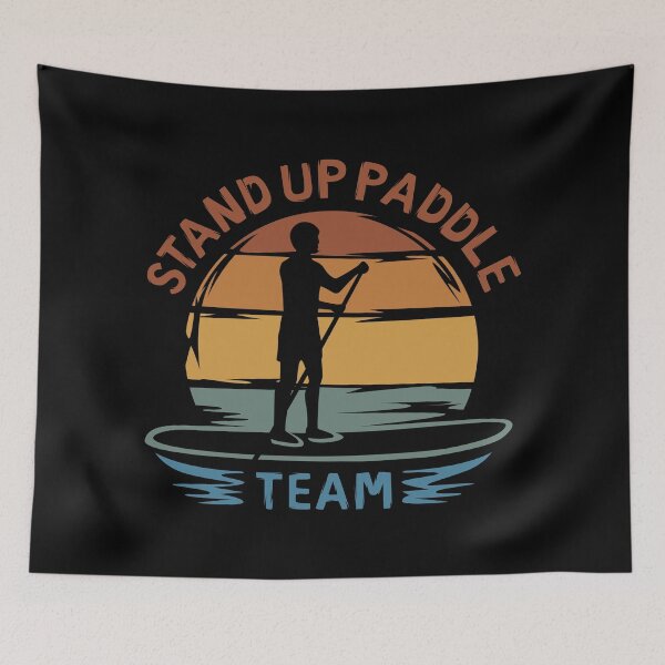 Item preview, Stand Up Paddle - vintage surfboard illustration designed and sold by AndreMi.