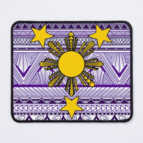 Item preview, Dark Purple and Purple Tribal Pattern with Filipino Sun and Stars designed and sold by Steeb757.
