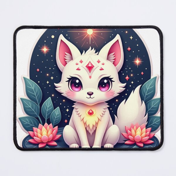 Item preview, Celestial Kawaii Fox: Guardian of Cosmic Dreams designed and sold by highvibz72.