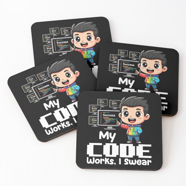 Item preview, MY CODE WORKS, I SWEAR - PROGRAMMER GIFT designed and sold by KEF Custom.