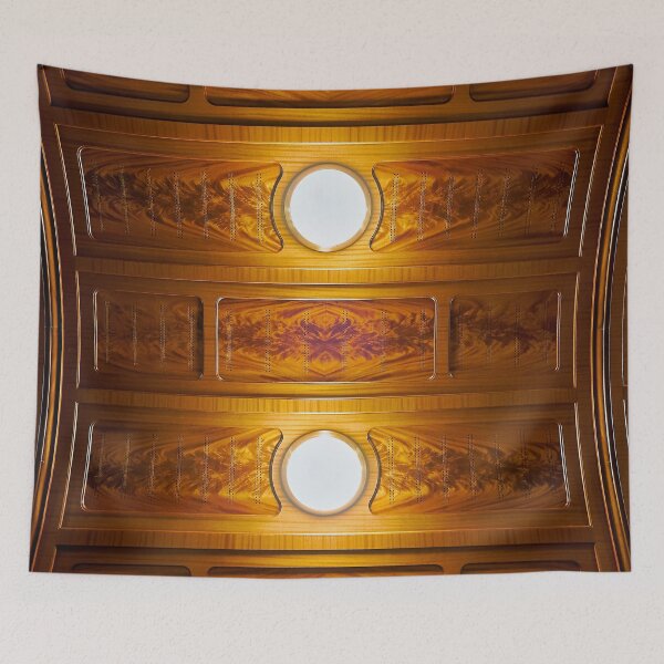 Item preview, Ornate wooden ceiling with traditional charm designed and sold by beatbieri.ch.