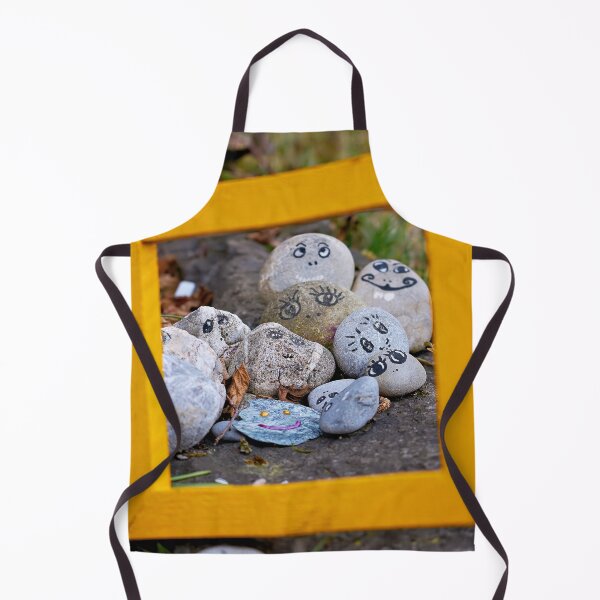 Item preview, Happy smiley stones in a natural look designed and sold by beatbieri.ch.