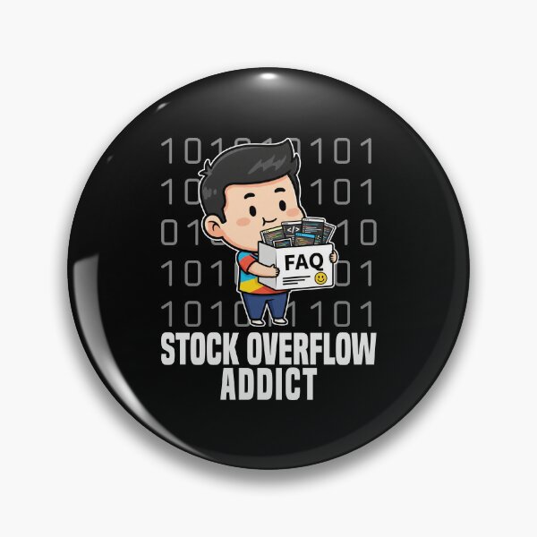 Item preview, STOCK OVERFLOW ADDICT - PROGRAMMER GIFT designed and sold by KEF Custom.