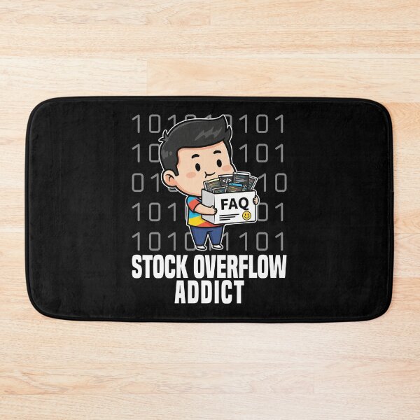Item preview, STOCK OVERFLOW ADDICT - PROGRAMMER GIFT designed and sold by KEF Custom.