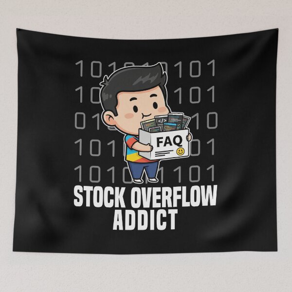 Item preview, STOCK OVERFLOW ADDICT - PROGRAMMER GIFT designed and sold by KEF Custom.