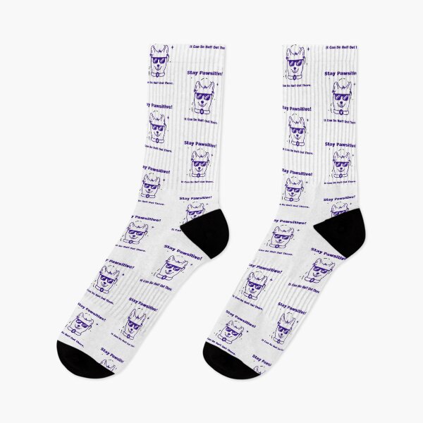 Item preview, Stay Pawsitive! It Can be Ruff Out There.- Purple - Dog designed and sold by The Expression Den.