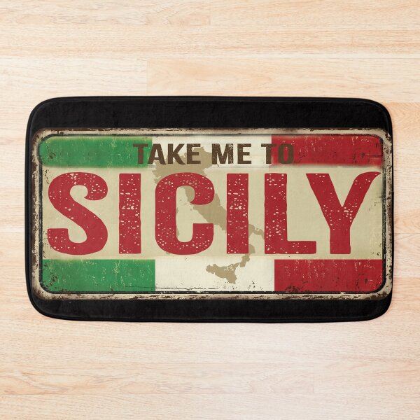 Item preview, Take me to Sicily License Plate designed and sold by Freshinkshop.