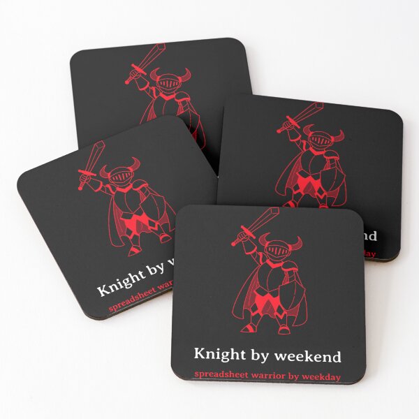 Item preview, Knight by weekend, spreadsheet warrior by weekday designed and sold by Carritz.