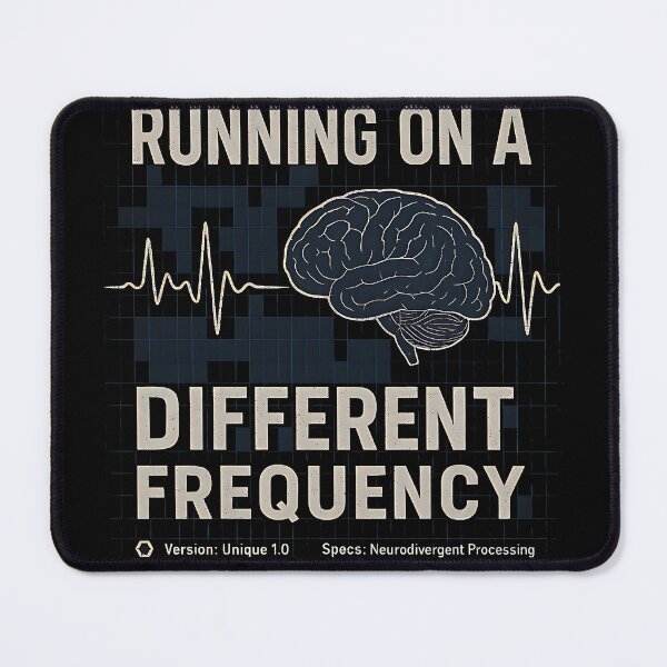 Item preview, Running on a Different Frequency - ADHD Autism Awareness designed and sold by zptees.