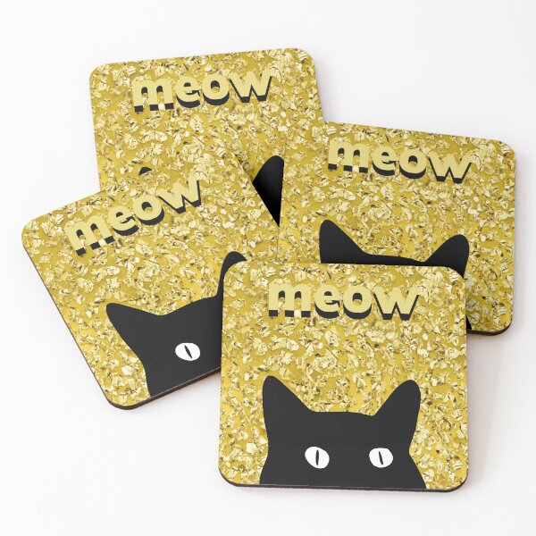 Item preview, Golden Glitter Cat Graphic designed and sold by AmbientArtCo.