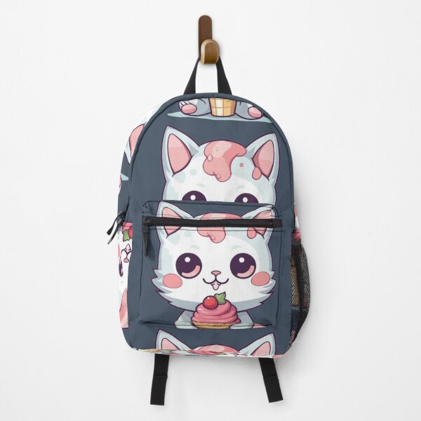 Item preview, Cute Cat Eating Ice-cream designed and sold by The Art Vibe.