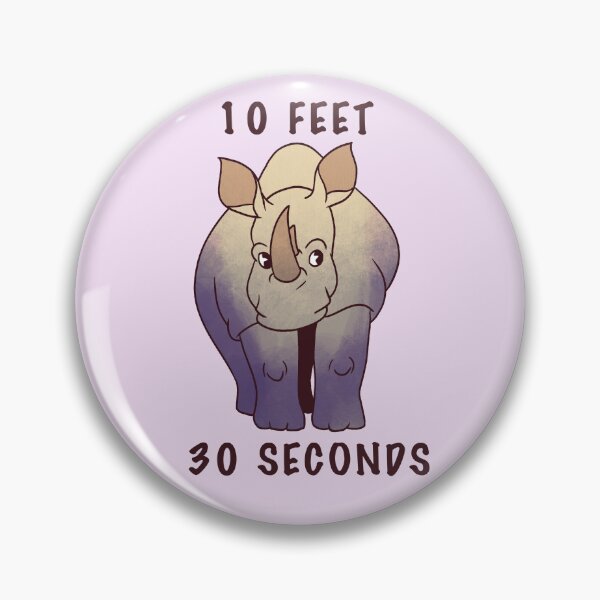 Item preview, White Rhino: 10 Feet 30 Seconds designed and sold by A Sketchy Artist's Shop.