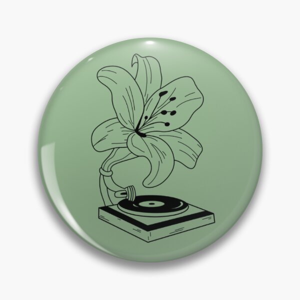 Item preview, Lily Lullaby Pin Button designed and sold by MentallyGhost.
