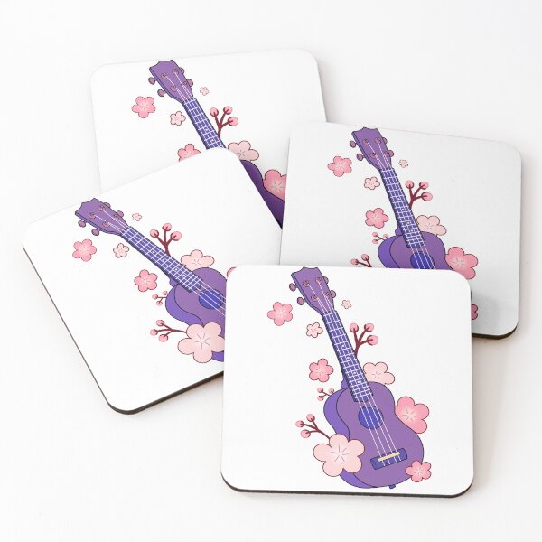 Item preview, Ukulele Blossoms (Purple) designed and sold by MentallyGhost.