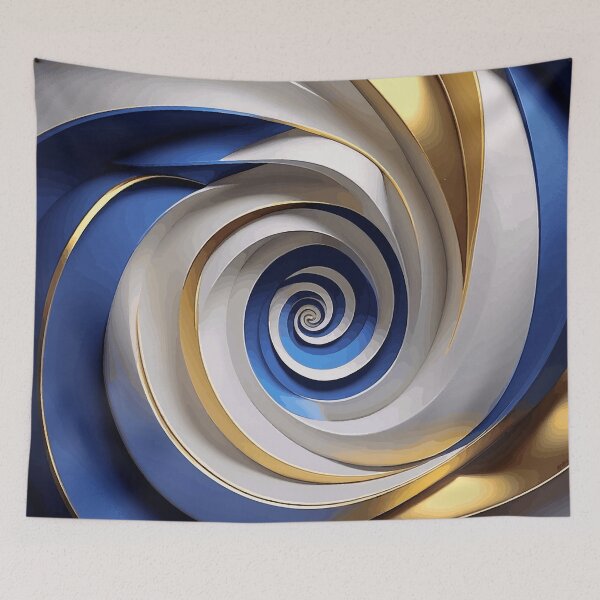 Item preview, Colorful Abstract Fibonacci Art 40 designed and sold by Vicky Brago-Mitchell®.