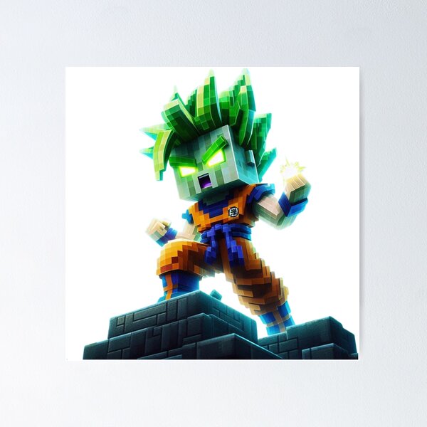 Item preview, Super Saiyan Creeper | minecraft designed and sold by GeekArtUniverse.