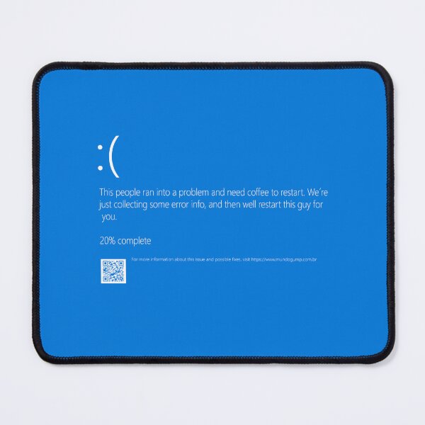 Item preview, Blue Screen of Death Tech Humor Glitch Aesthetic Design designed and sold by Philipe3d.