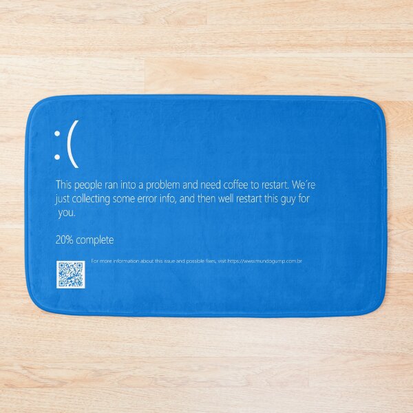 Item preview, Blue Screen of Death Tech Humor Glitch Aesthetic Design designed and sold by Philipe3d.