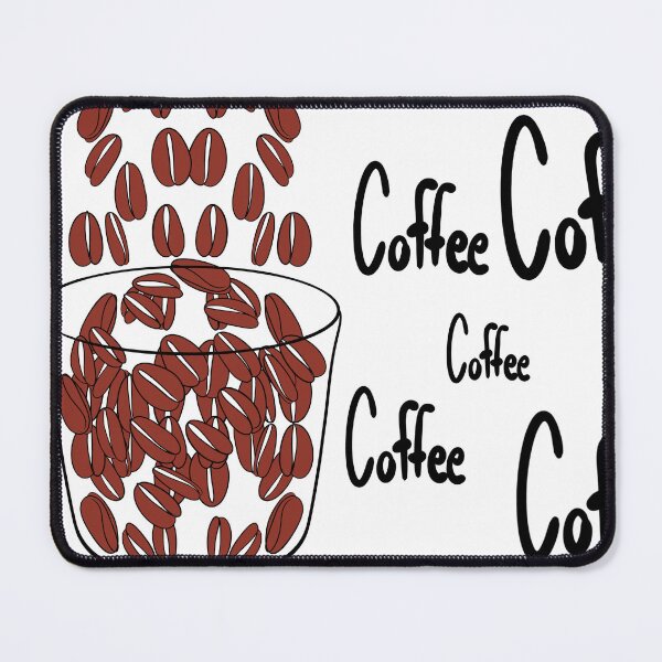 Item preview, Illustration of coffee beans falling into a glass with the words Coffee designed and sold by nongsao4.