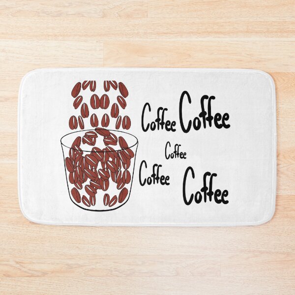 Item preview, Illustration of coffee beans falling into a glass with the words Coffee designed and sold by nongsao4.