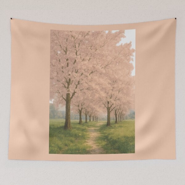 Item preview, Pathway Through Spring Blossoms designed and sold by TheWonkyEaselCo.