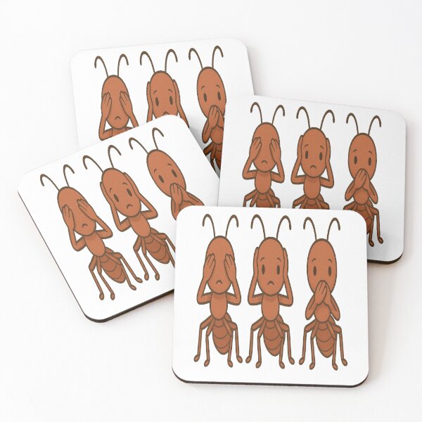 Item preview, Three wise ants see no evil hear no evil speak no evil  designed and sold by JamesDunican.