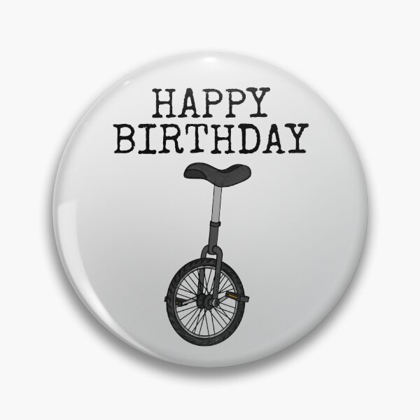 Artikelvorschau, Einrad Alles Gute zum Geburtstag, Einradfahrer Fahrrad-Enthusiast entworfen und verkauft von doodlerob.