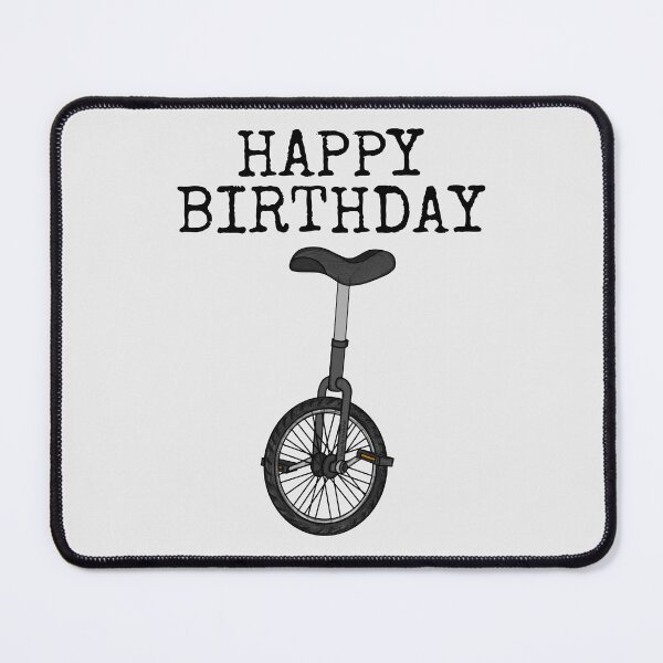 Item preview, Unicycle Happy Birthday, Unicyclist Cycle Enthusiast designed and sold by doodlerob.