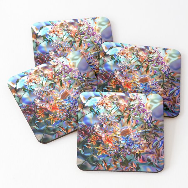 Item preview, glass flowers, wildflowers, botanical designed and sold by ArtbyJustis.