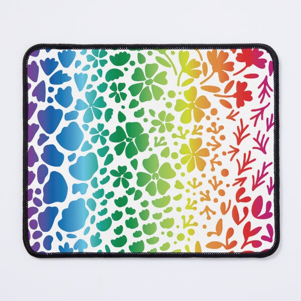 Item preview, Modern bright rainbow flower pattern designed and sold by steymo.
