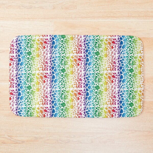 Item preview, Modern bright rainbow flower pattern designed and sold by steymo.