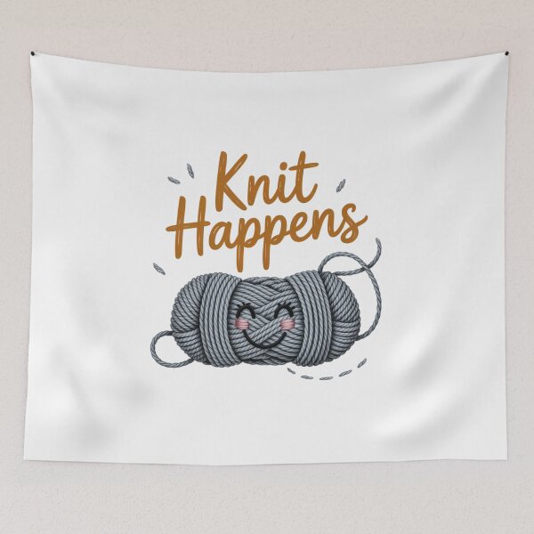 Item preview, Knit Happens Funny Knitting Craft Lover  designed and sold by artcultreone.