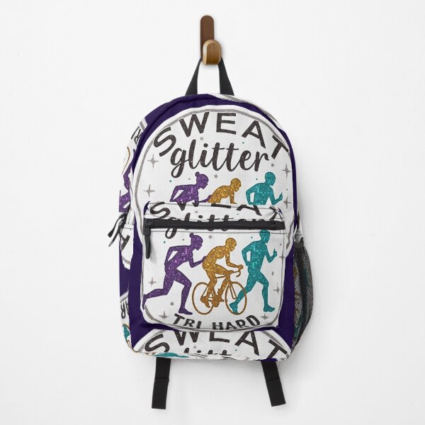 Item preview, Sweat Glitter, Tri Hard" – Fun Triathlon Motivation Sticker for Women designed and sold by Triathlongram.