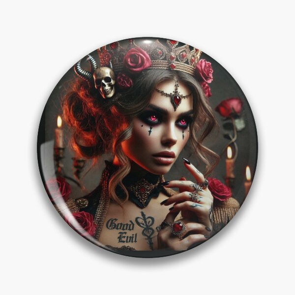 Item preview, Gothic Princess Skull Roses designed and sold by Voodoo Store Paranormal Collections.