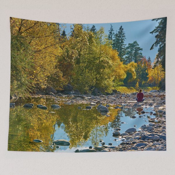 Item preview, Meditation on the autumn riverbank designed and sold by beatbieri.ch.