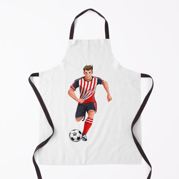 Item preview, Soccer player man running, kicking ball, active happy boy in sportswear playing football, training, footballer player running with ball, Soccer Player About to Kick the Ball designed and sold by Danler.