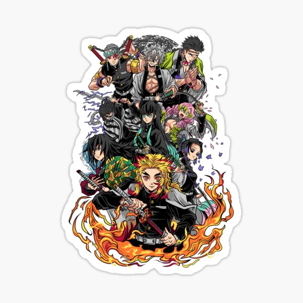 Vista previa del artículo con la obra «hashiras - kimetsu no yaiba », diseñado y vendido por Solaris92s.