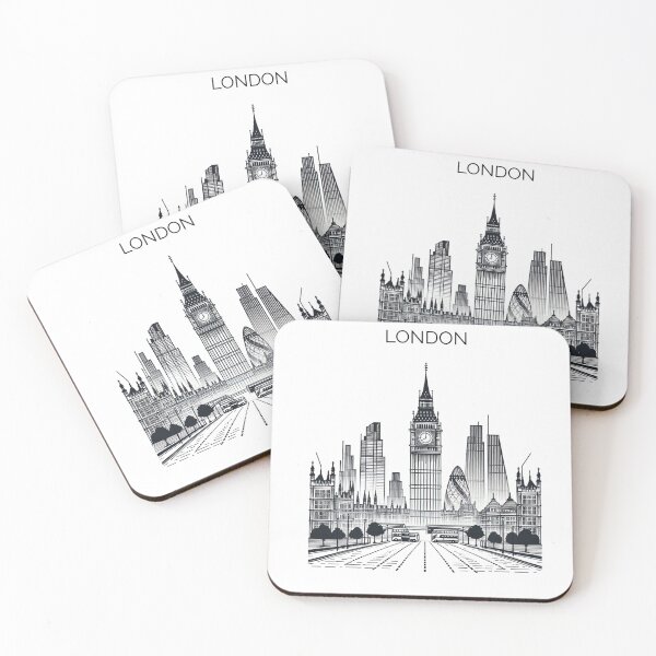 Item preview, London Skyline Minimalist Design designed and sold by CityArtDesigns.