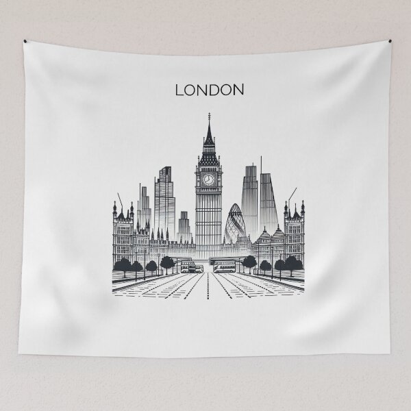 Item preview, London Skyline Minimalist Design designed and sold by CityArtDesigns.