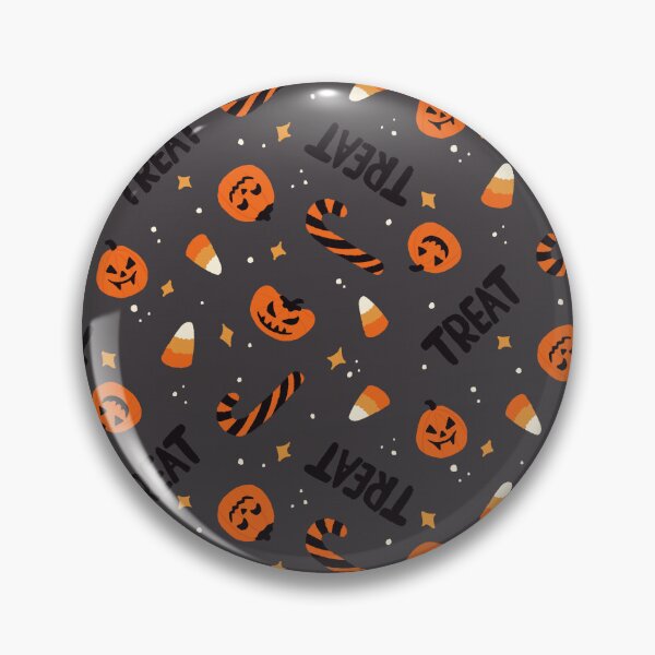 Item preview, Hand-Drawn Cute Spooky Halloween Trick or Treat Candy Toss – Black designed and sold by carlyxdesigns.