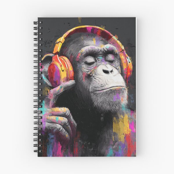 Item preview, DJ Monkey Business Thinker Ape With Headphones designed and sold by GrinGalore.