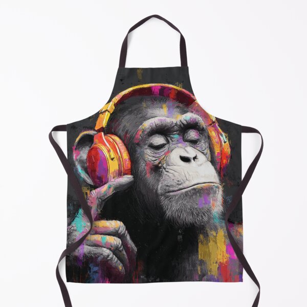 Item preview, DJ Monkey Business Thinker Ape With Headphones designed and sold by GrinGalore.