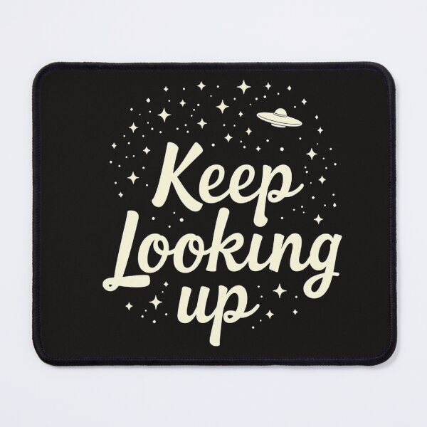 Item preview, Keep Looking Up" – Hypnotic Glow-in-the-Dark UFO Design designed and sold by highvibz72.